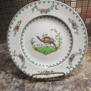 VINTAGE SPODE "VIENNA BIRD" #2222  8" Luncheon Plate